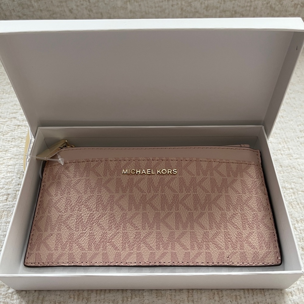 Michael Kors Blush Pink Card Holder